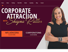 Tablet Screenshot of corporateattraction.com